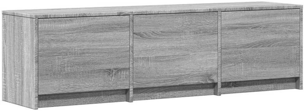 TV staliukas TV spintelė su LED 140x34x40 cm Pilka Sonoma Dirbtinė mediena