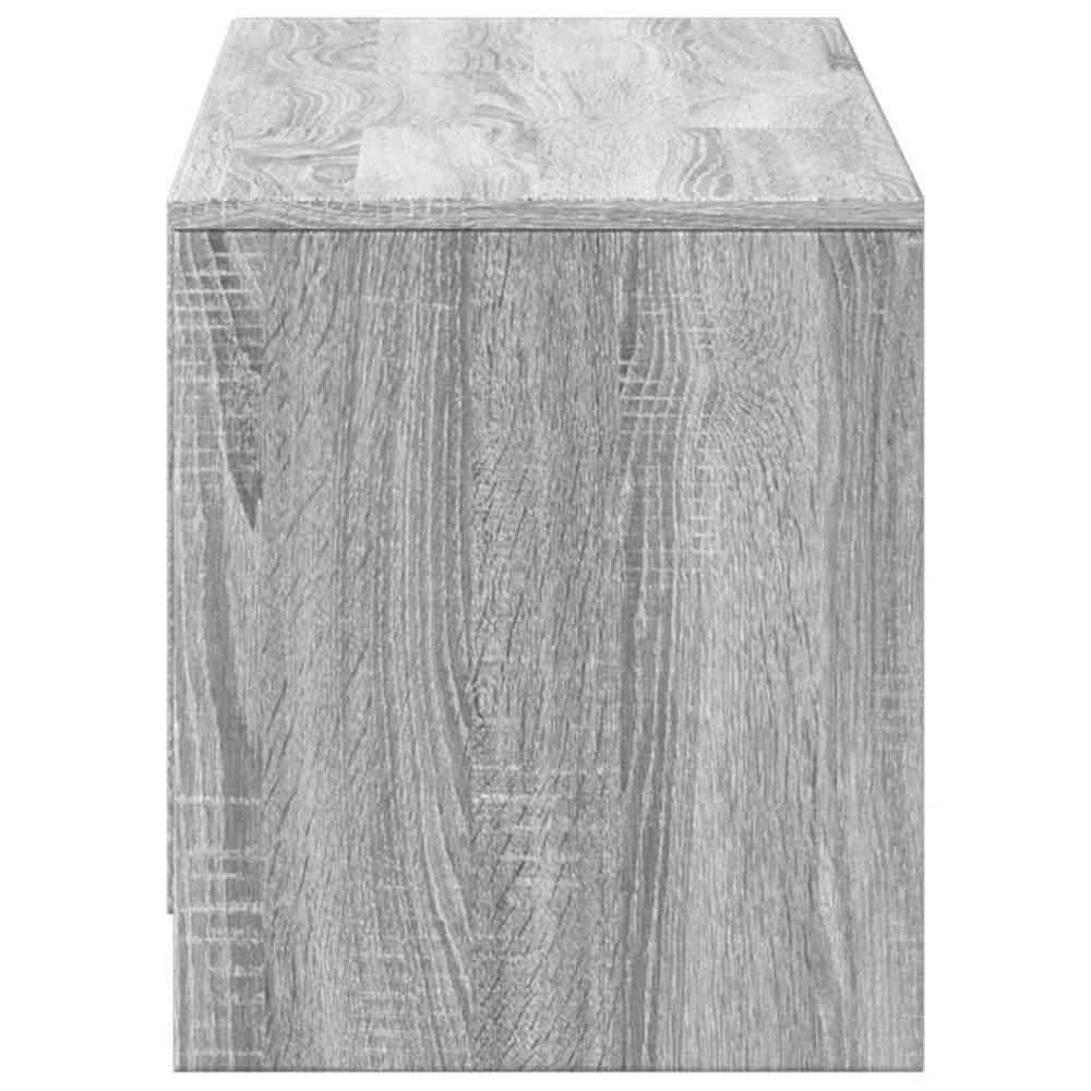TV staliukas TV spintelė su LED 140x34x40 cm Pilka Sonoma Dirbtinė mediena