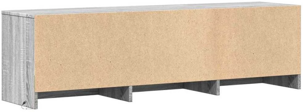TV staliukas TV spintelė su LED 140x34x40 cm Pilka Sonoma Dirbtinė mediena