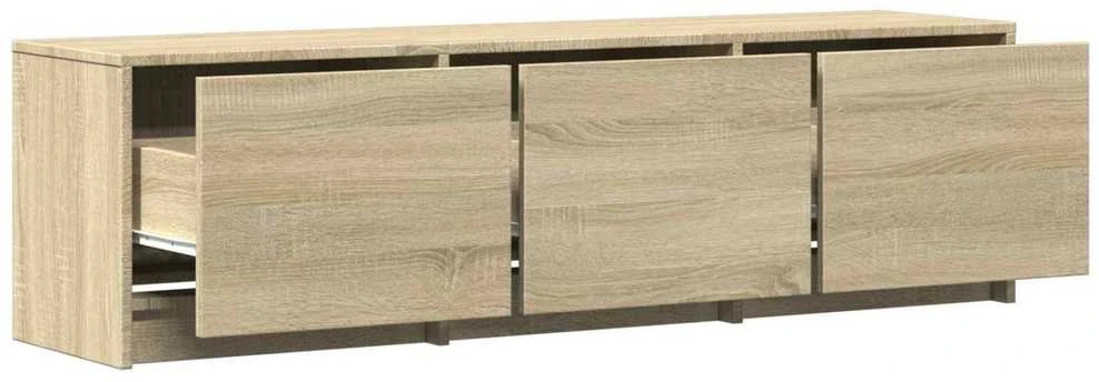 TV staliukas TV spintelė su LED 140 x 34 x 40 cm Sonoma ąžuolas