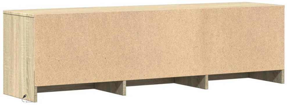 TV staliukas TV spintelė su LED 140 x 34 x 40 cm Sonoma ąžuolas