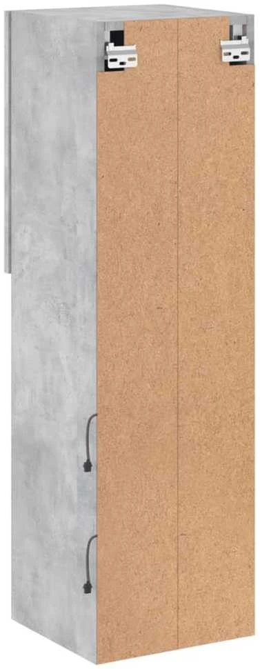TV staliukas TV spintelės su LED lemputėmis, 2vnt., betono, 30,5x30x102cm