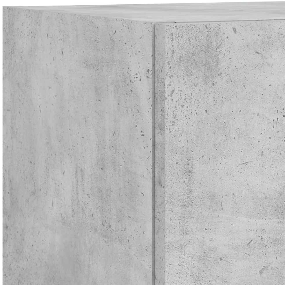TV staliukas TV spintelės su LED lemputėmis, 2vnt., betono, 30,5x30x90cm