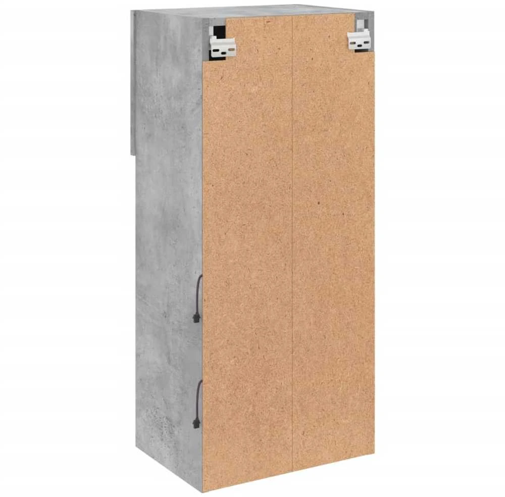 TV staliukas TV spintelės su LED lemputėmis, 2vnt., betono, 40,5x30x90cm