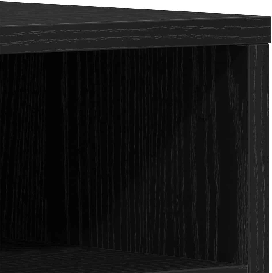 TV staliukas Televizoriaus spintelė 150 x 30 x 44,5 cm juoda ąžuolo