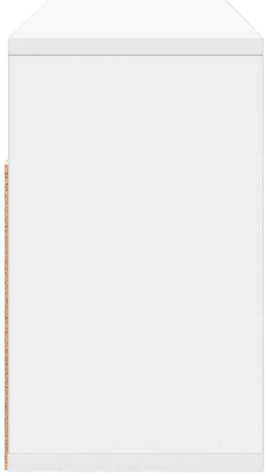 TV staliukas Žemas stalas su stalčių Balta 72 x 22,5 x 38 cm
