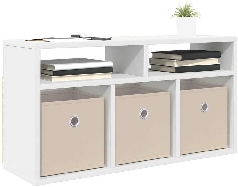TV staliukas Žemas stalas su stalčių Balta 72 x 22,5 x 38 cm