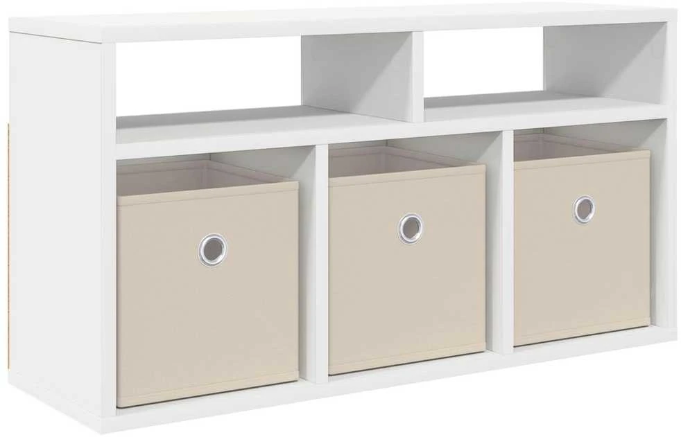 TV staliukas Žemas stalas su stalčių Balta 72 x 22,5 x 38 cm