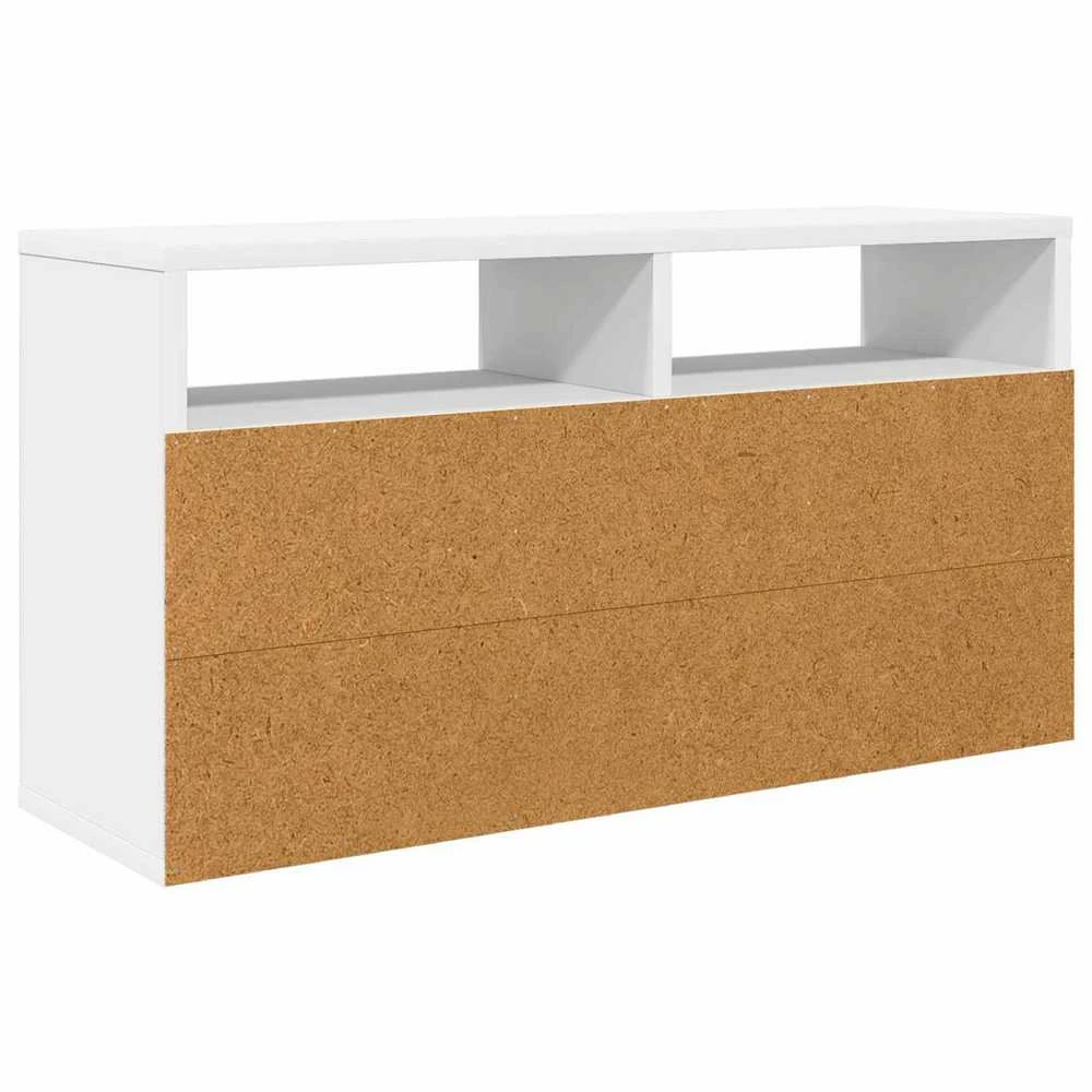 TV staliukas Žemas stalas su stalčių Balta 72 x 22,5 x 38 cm