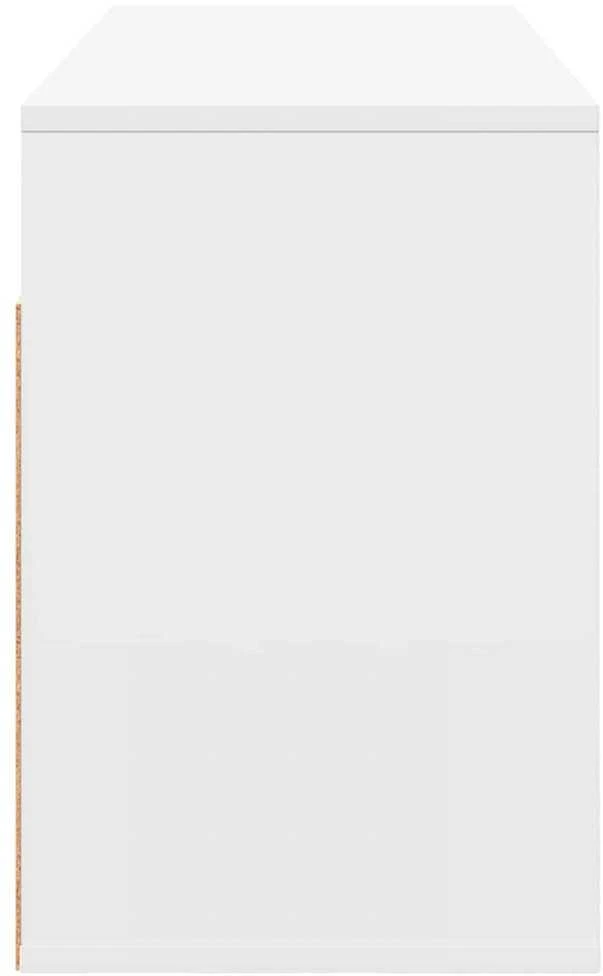 TV staliukas Žemas stalas su stalčių Balta 102 x 32 x 48,5 cm