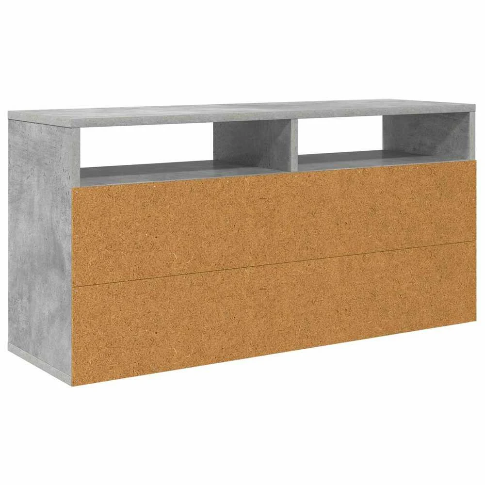 TV staliukas Žemas stalas su stalčių Betono pilka 87 x 27,5 x 43 cm