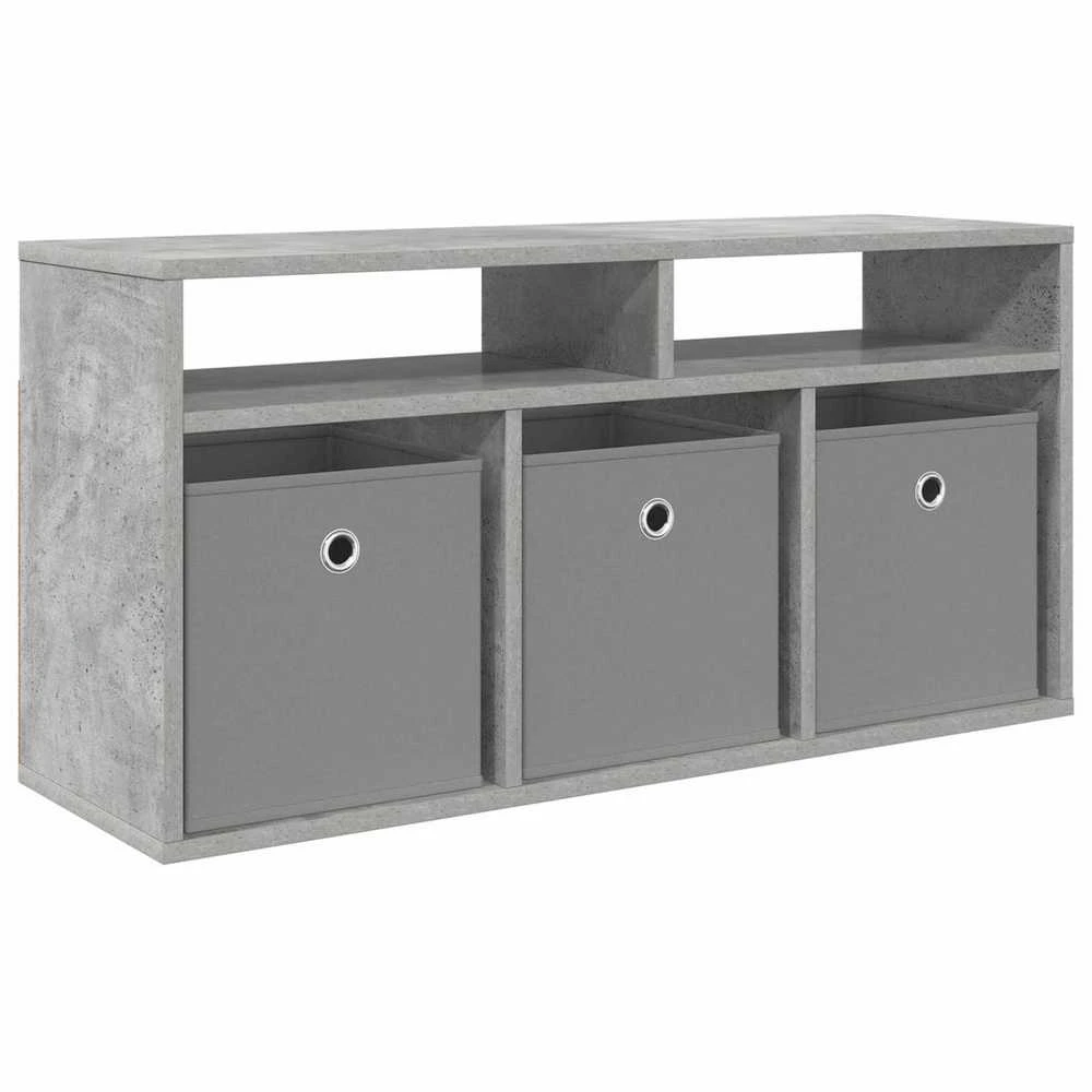 TV staliukas Žemas stalas su stalčių Betono pilka 87 x 27,5 x 43 cm