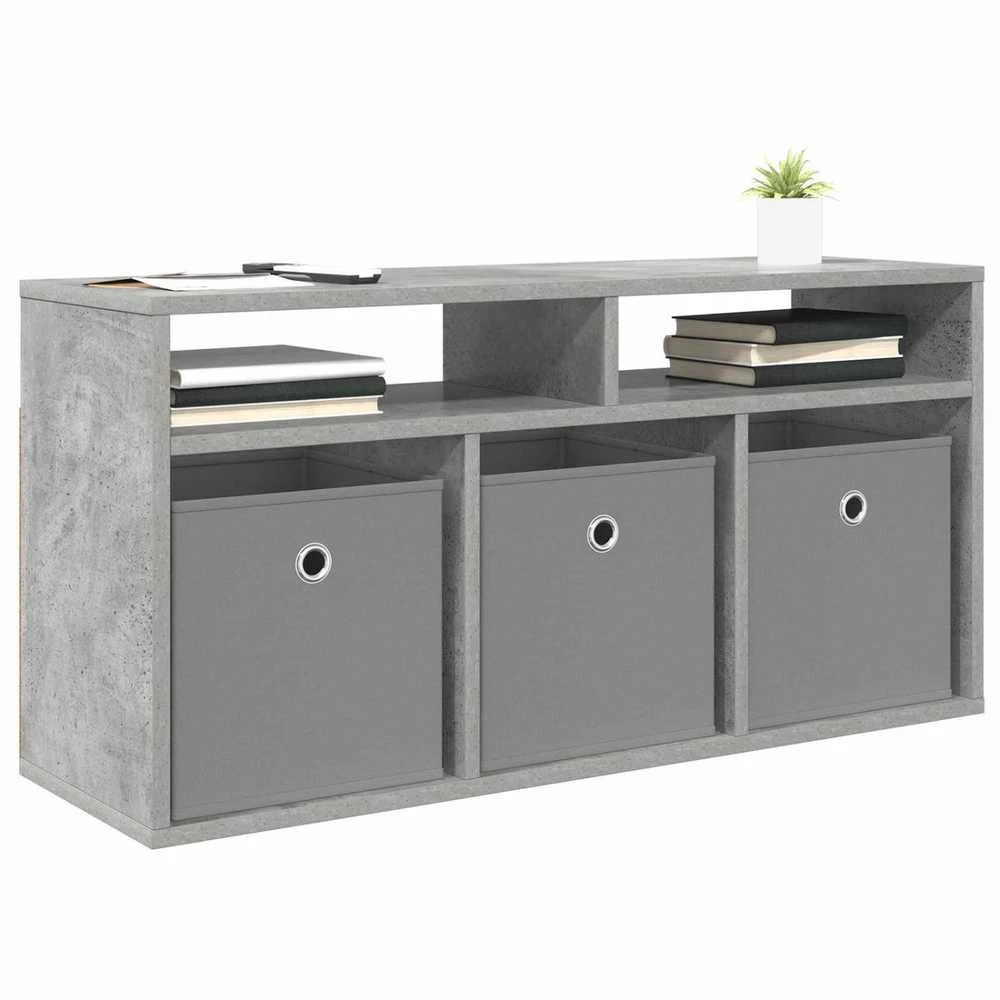 TV staliukas Žemas stalas su stalčių Betono pilka 87 x 27,5 x 43 cm