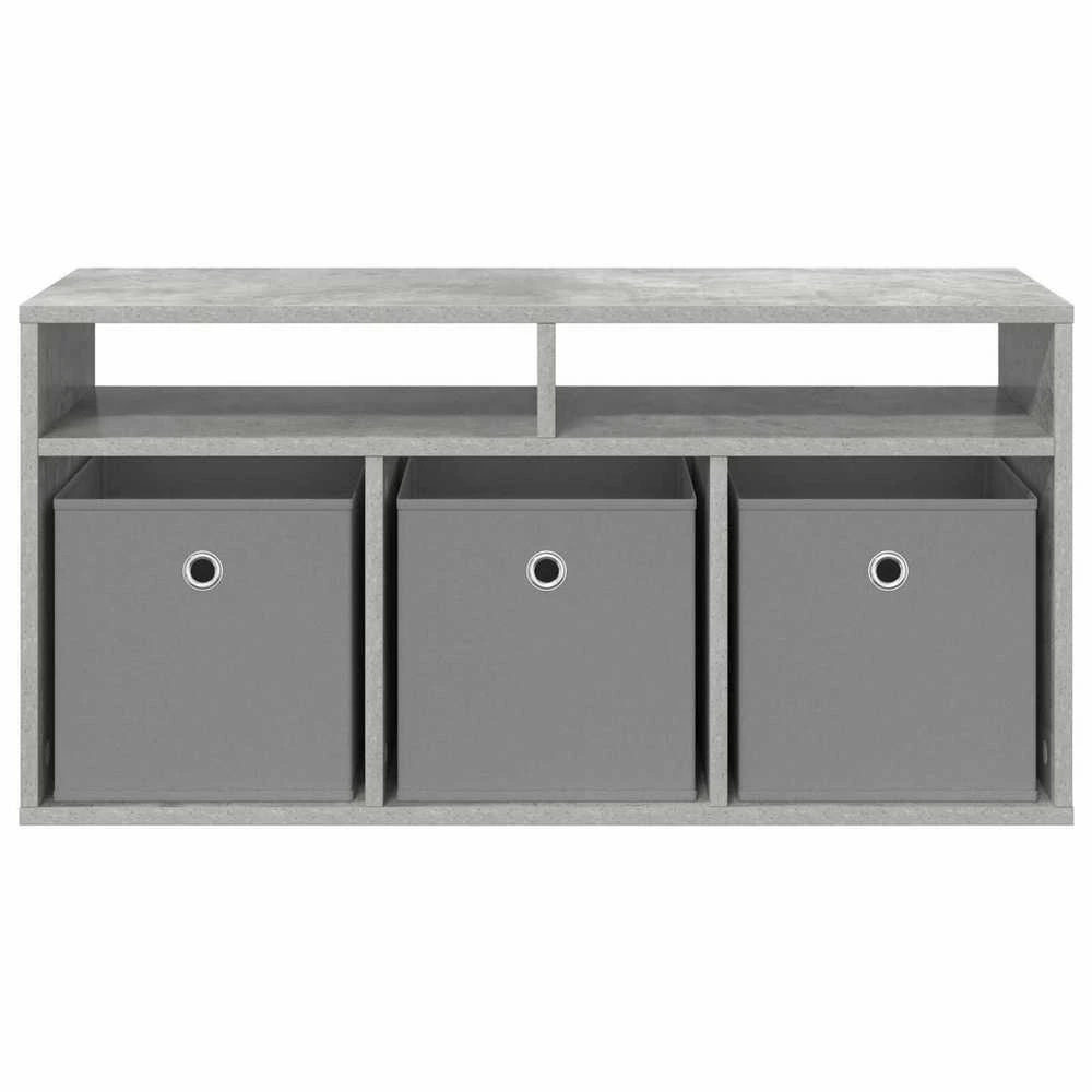 TV staliukas Žemas stalas su stalčių Betono pilka 87 x 27,5 x 43 cm