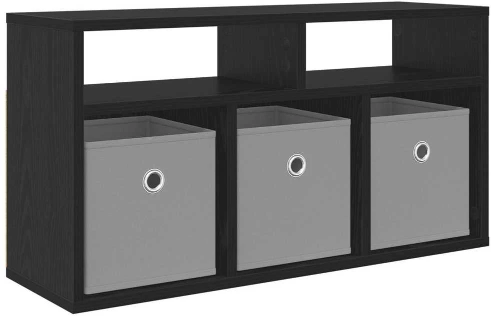 TV staliukas Žemas stalas su stalčių Juodas ąžuolas 72 x 22,5 x 38 cm