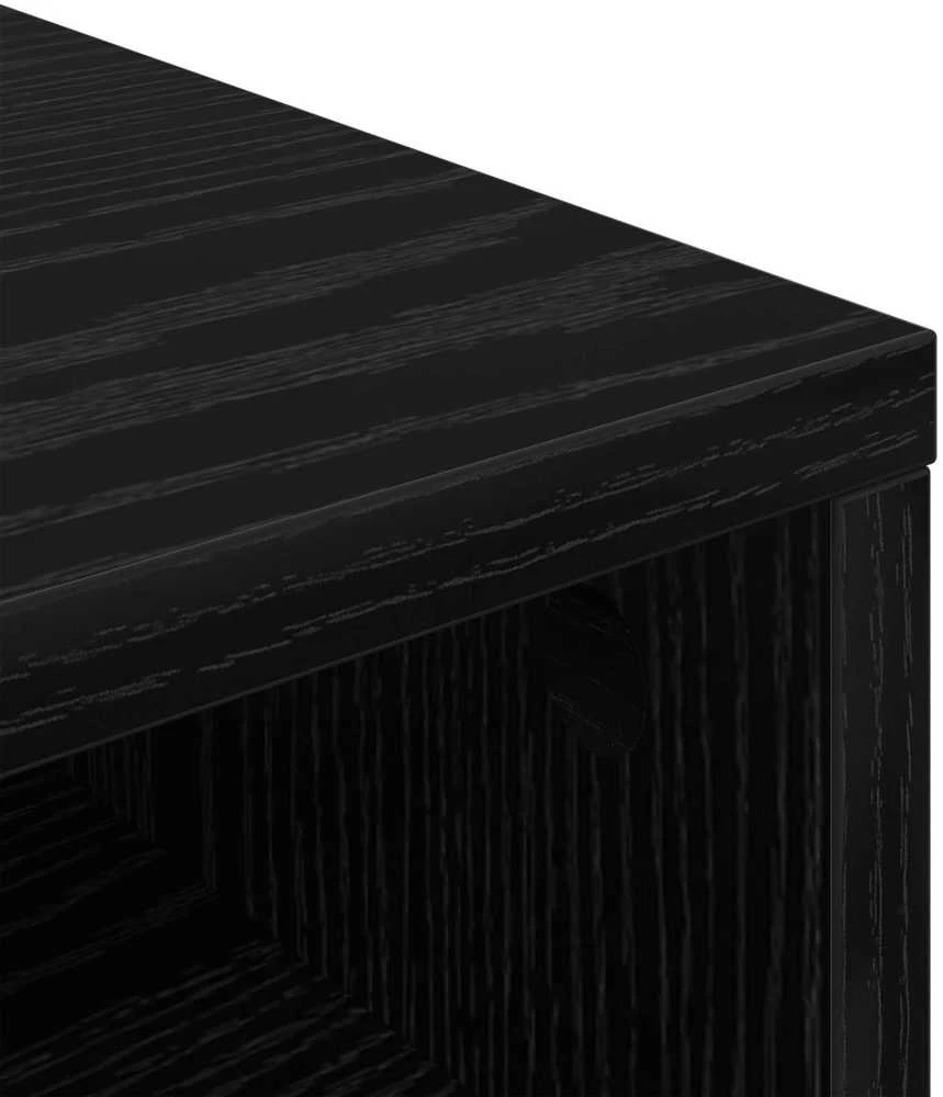 TV staliukas Žemas stalas su stalčių Juodas ąžuolas 72 x 22,5 x 38 cm