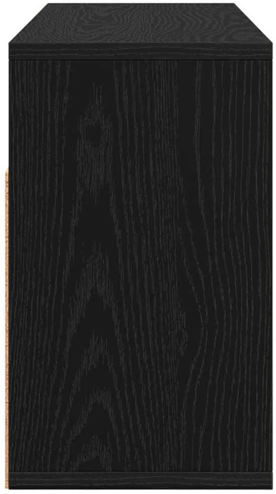 TV staliukas Žemas stalas su stalčių Juodas ąžuolas 72 x 22,5 x 38 cm