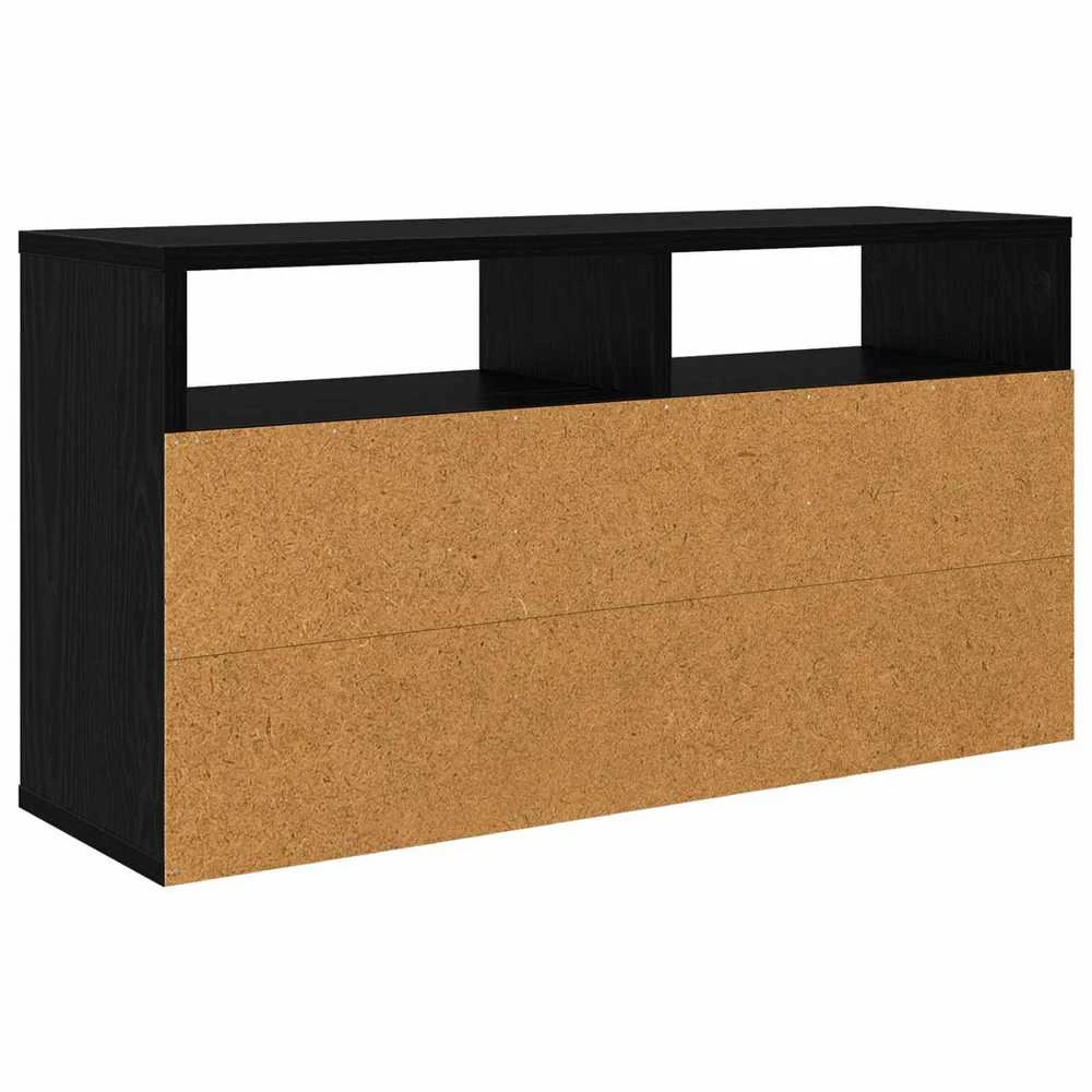 TV staliukas Žemas stalas su stalčių Juodas ąžuolas 72 x 22,5 x 38 cm