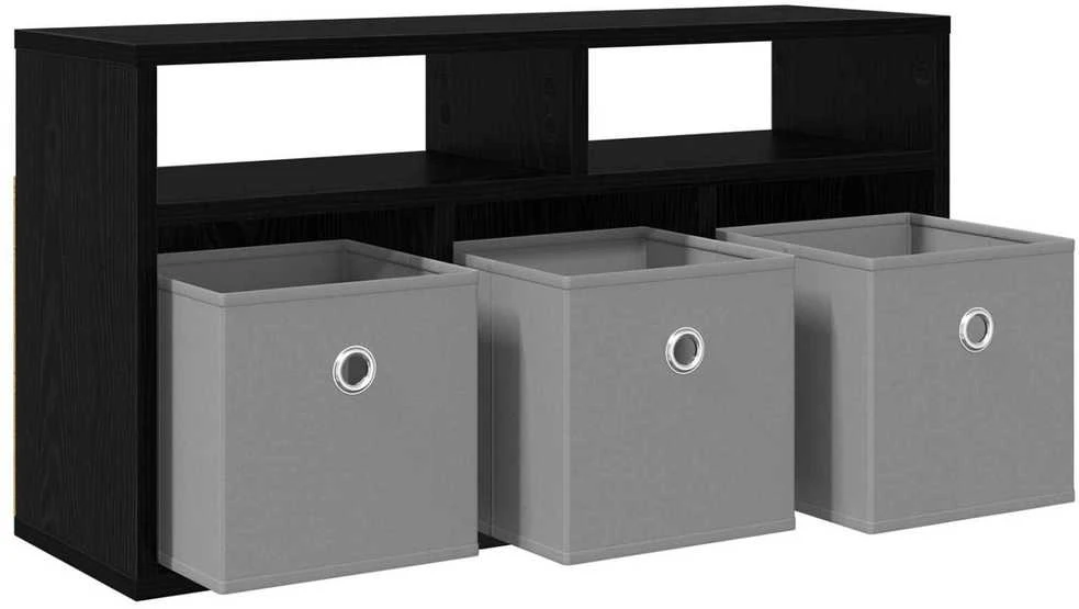 TV staliukas Žemas stalas su stalčių Juodas ąžuolas 72 x 22,5 x 38 cm