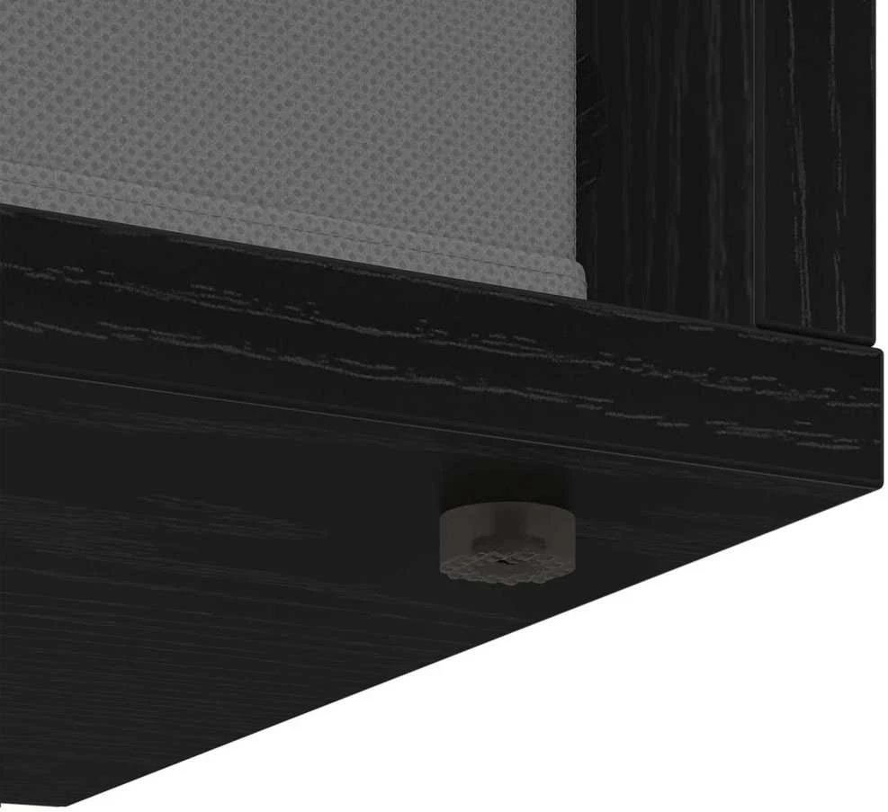 TV staliukas Žemas stalas su stalčių Juodas ąžuolas 72 x 22,5 x 38 cm