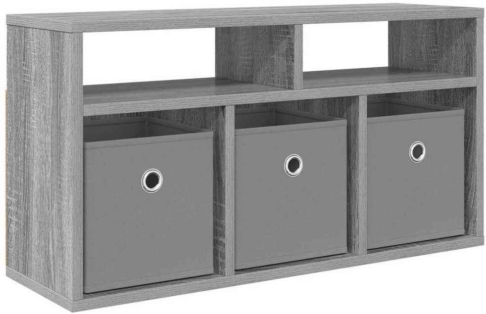 TV staliukas Žemas stalas su stalčių Pilkas Sonoma 72 x 22,5 x 38 cm