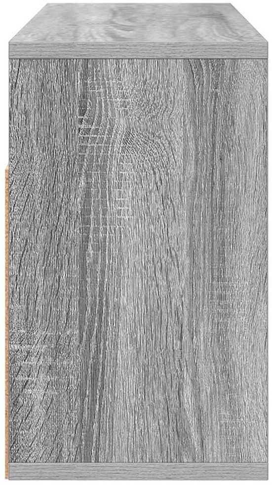 TV staliukas Žemas stalas su stalčių Pilkas Sonoma 72 x 22,5 x 38 cm
