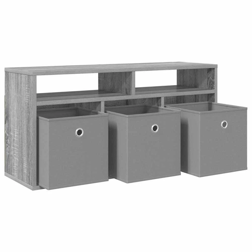TV staliukas Žemas stalas su stalčių Pilkas Sonoma 87 x 27,5 x 43 cm