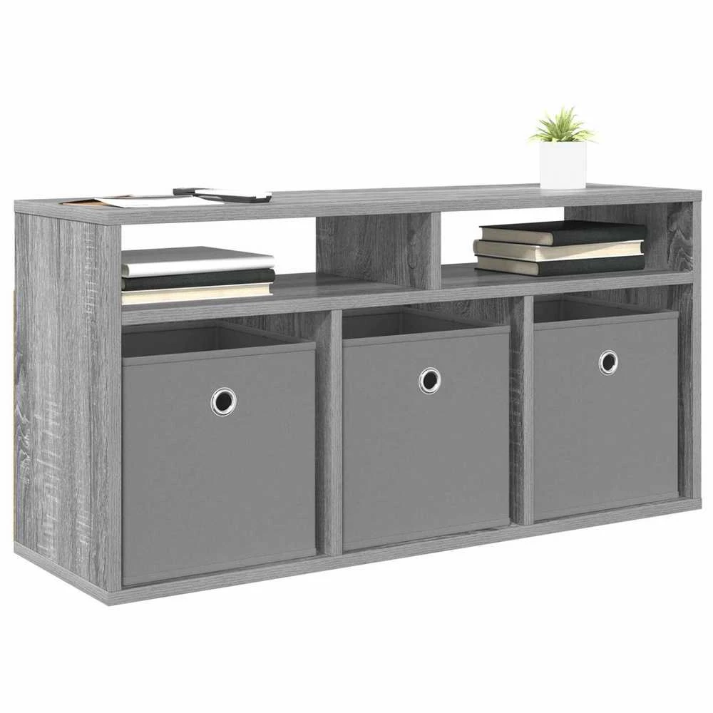 TV staliukas Žemas stalas su stalčių Pilkas Sonoma 87 x 27,5 x 43 cm