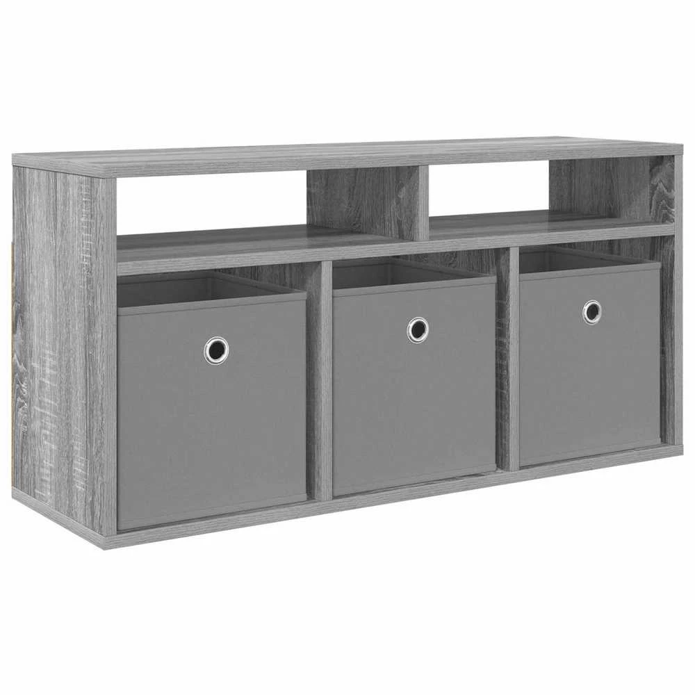 TV staliukas Žemas stalas su stalčių Pilkas Sonoma 87 x 27,5 x 43 cm