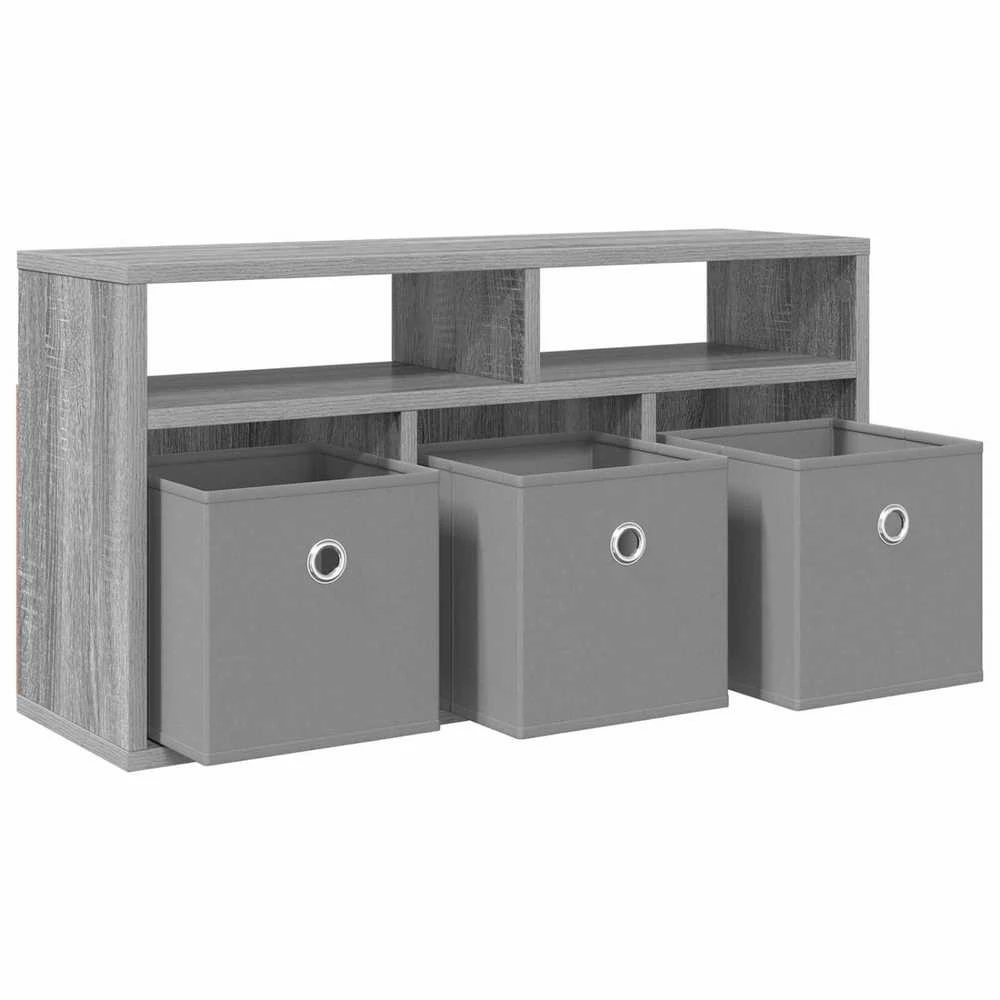 TV staliukas Žemas stalas su stalčių Pilkas Sonoma 72 x 22,5 x 38 cm