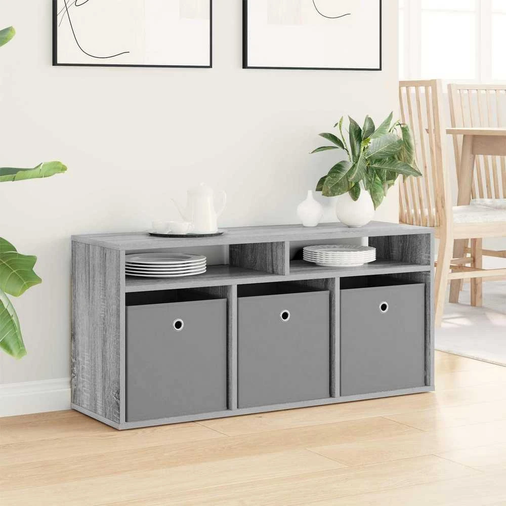 TV staliukas Žemas stalas su stalčių Pilkas Sonoma 102 x 32 x 48,5 cm