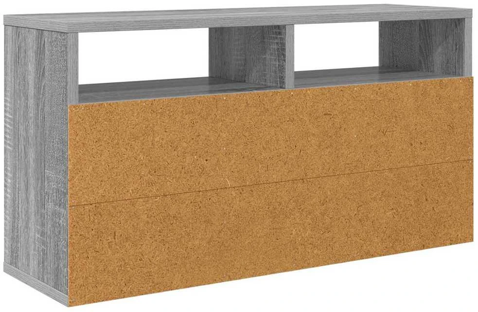 TV staliukas Žemas stalas su stalčių Pilkas Sonoma 72 x 22,5 x 38 cm