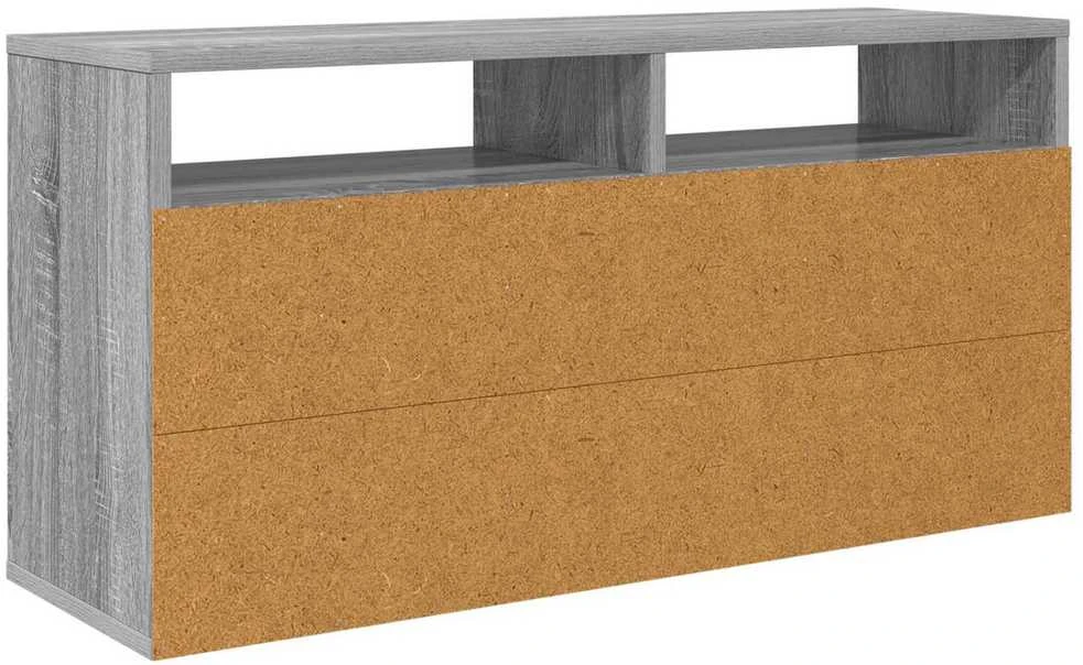 TV staliukas Žemas stalas su stalčių Pilkas Sonoma 87 x 27,5 x 43 cm