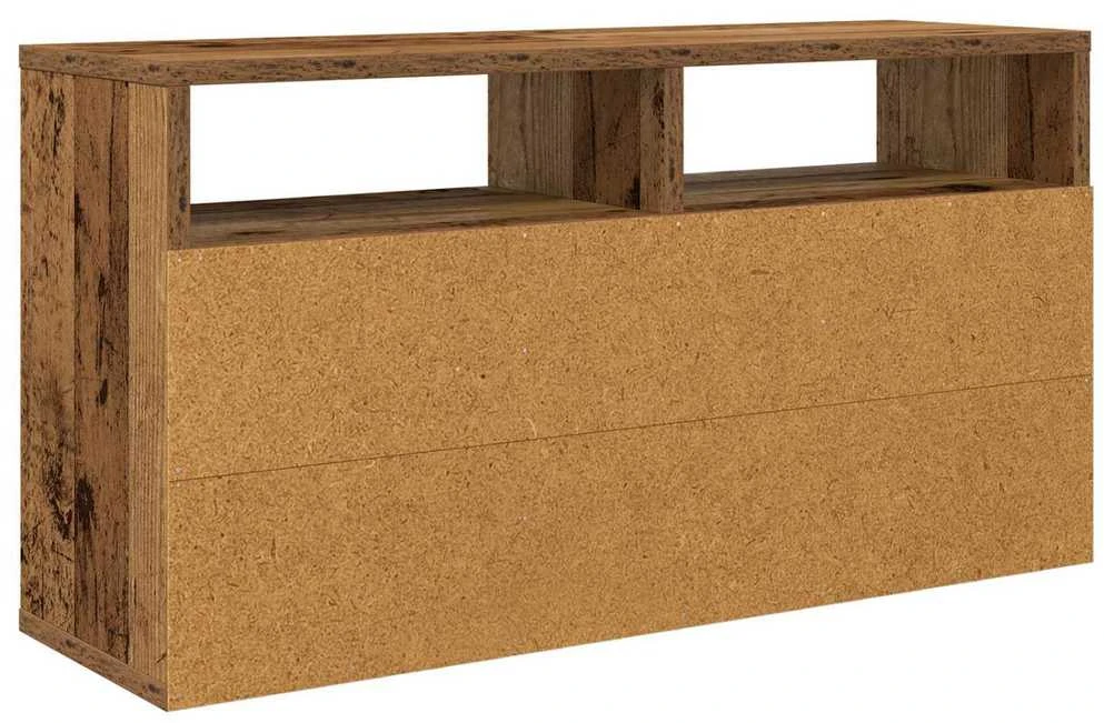 TV staliukas Žemas stalas su stalčių Senas medis 72 x 22,5 x 38 cm