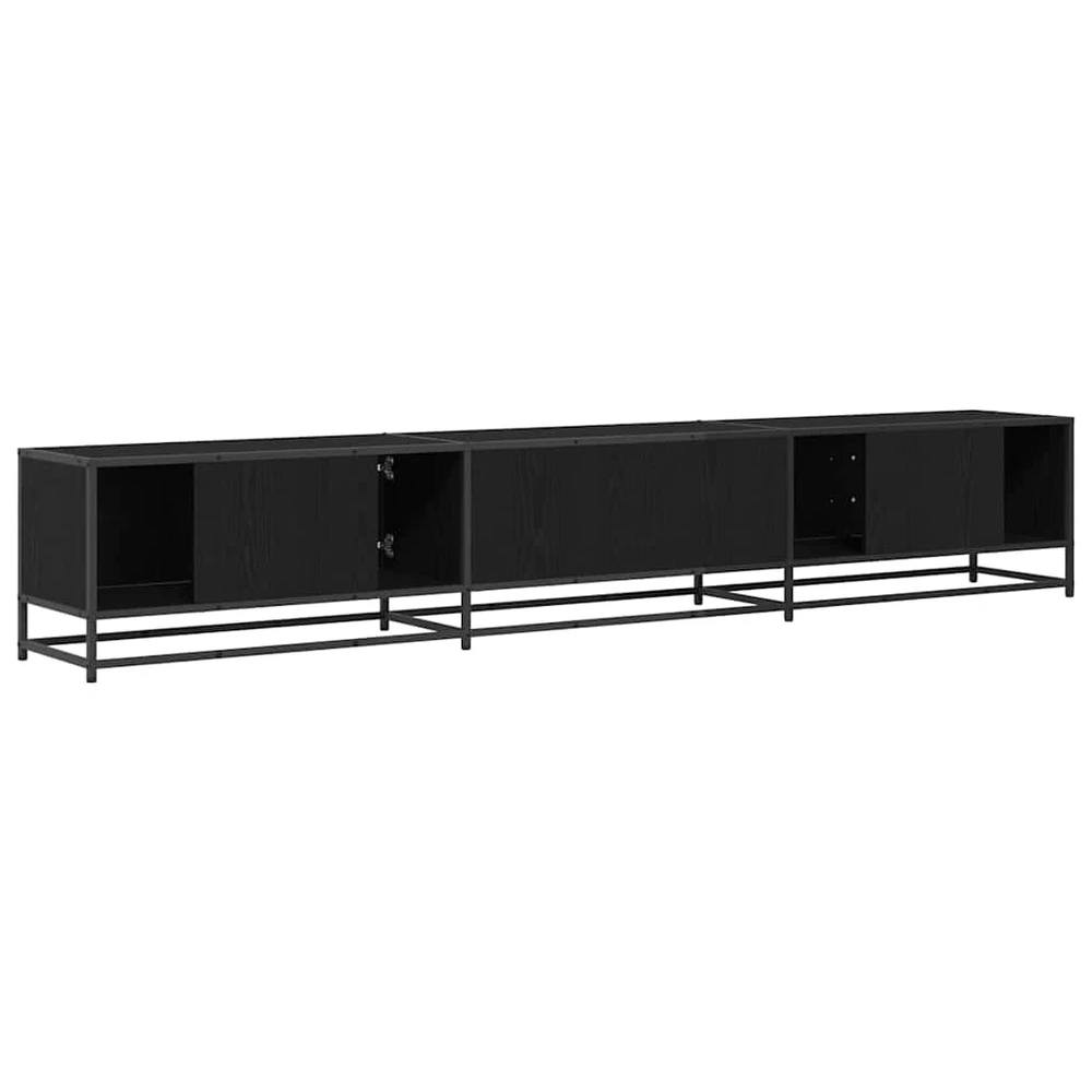 TV staliukas TV vienetai 240 x 35 x 41 cm Juodas ąžuolas Apdirbta mediena