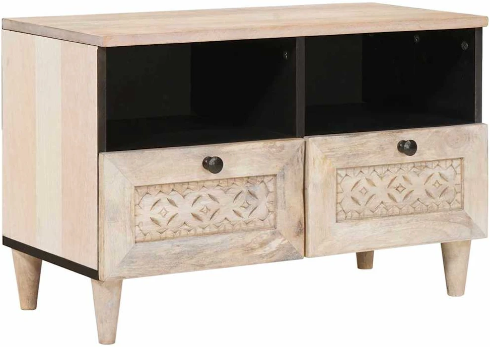 TV vienetai Balta 70 x 33 x 46 cm Apdirbta mediena