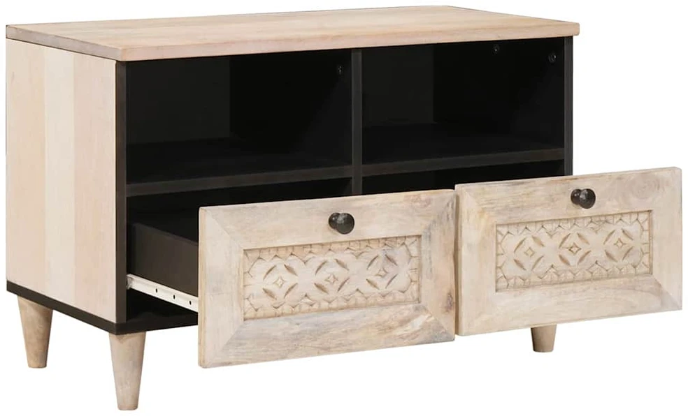 TV vienetai Balta 70 x 33 x 46 cm Apdirbta mediena