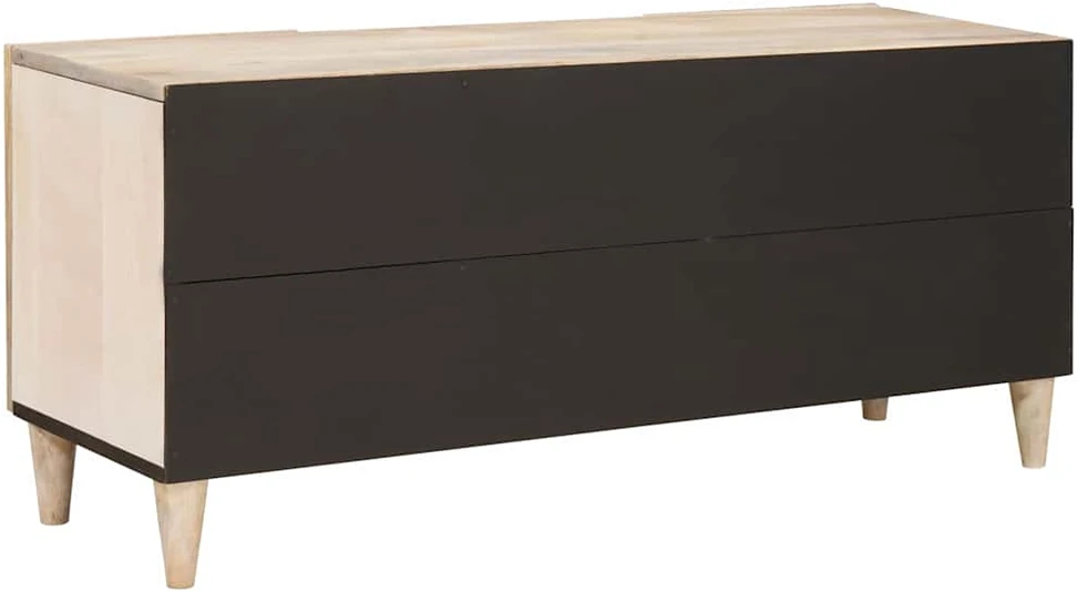TV vienetai su lentyna Balta 105 x 33 x 46 cm Apdirbta mediena