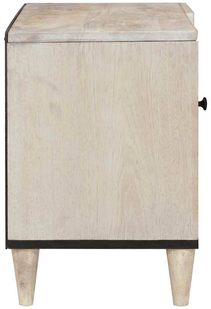 TV vienetai su lentyna Balta 80 x 33 x 46 cm Apdirbta mediena