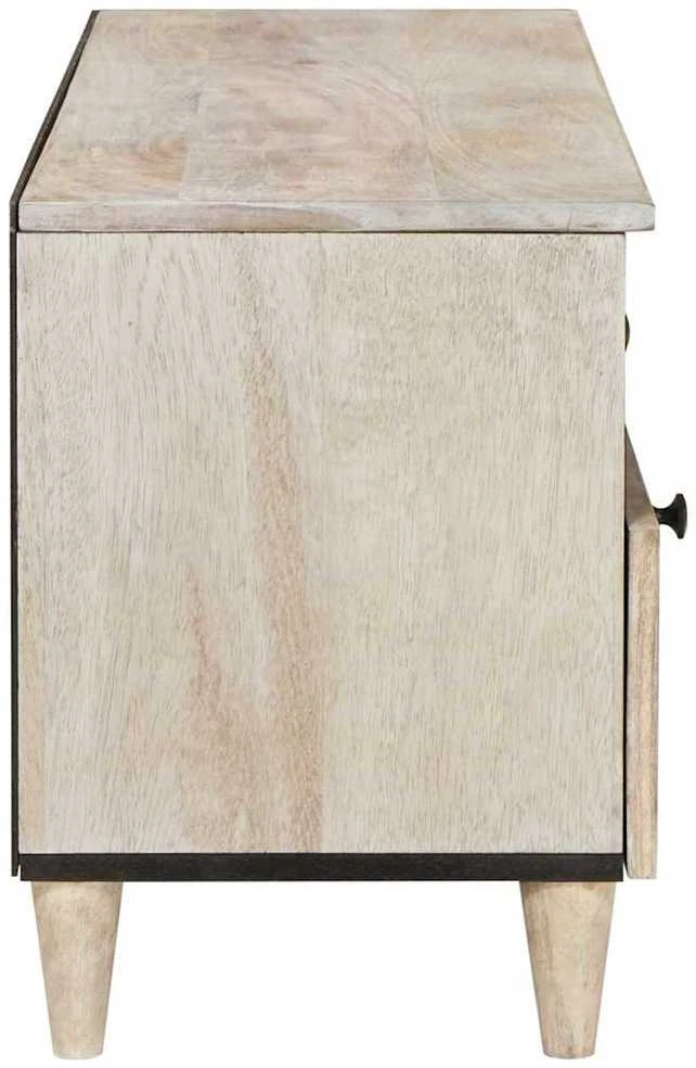 Televizoriaus spintelė Balta išblukinta 100 x 33 x 46 cm