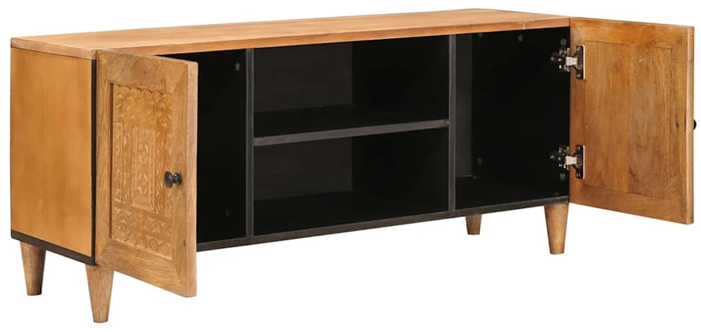 TV vienetai Šviesiai rudas 105 x 33 x 46 cm Kietas mango medis