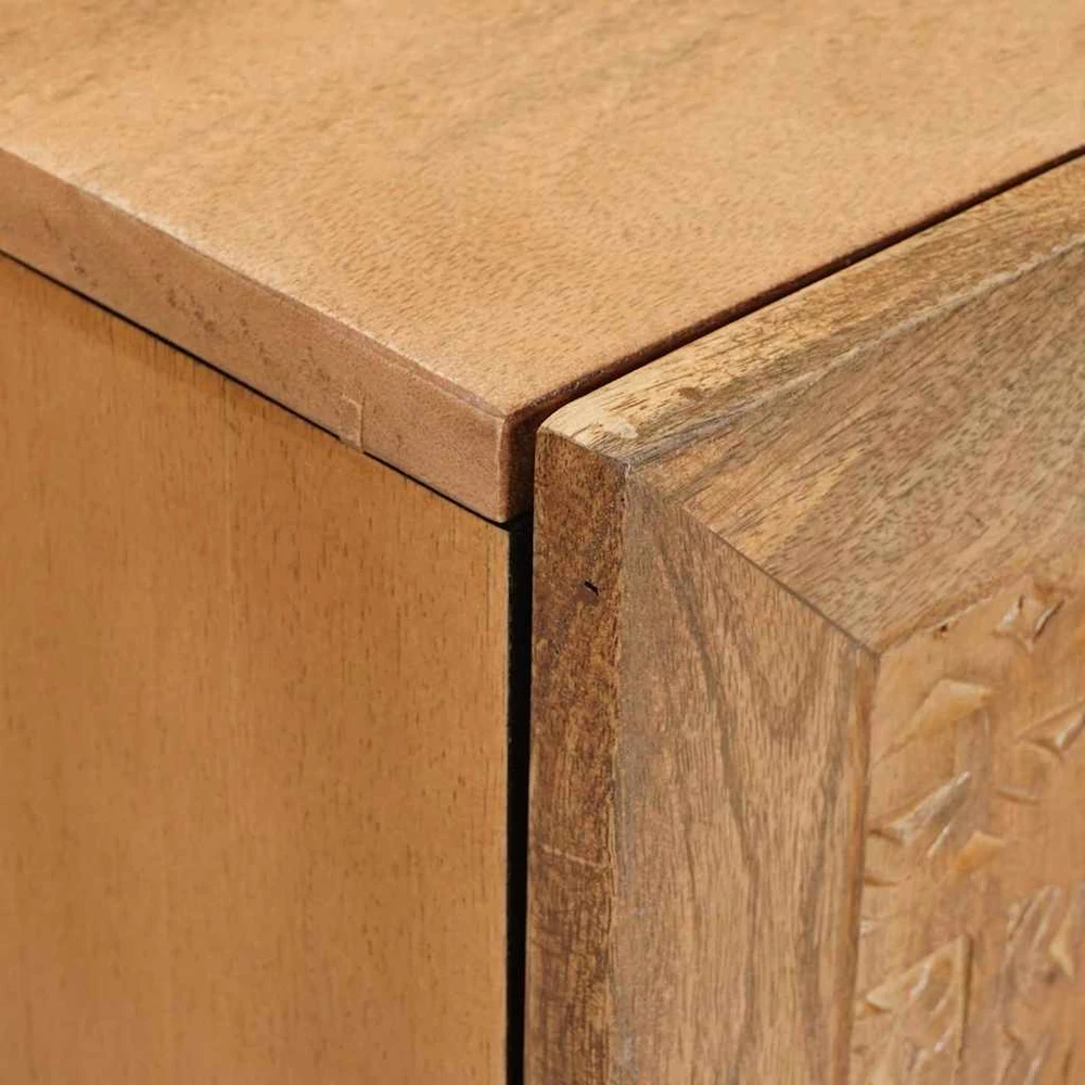 TV vienetai Šviesiai rudas 105 x 33 x 46 cm Kietas mango medis