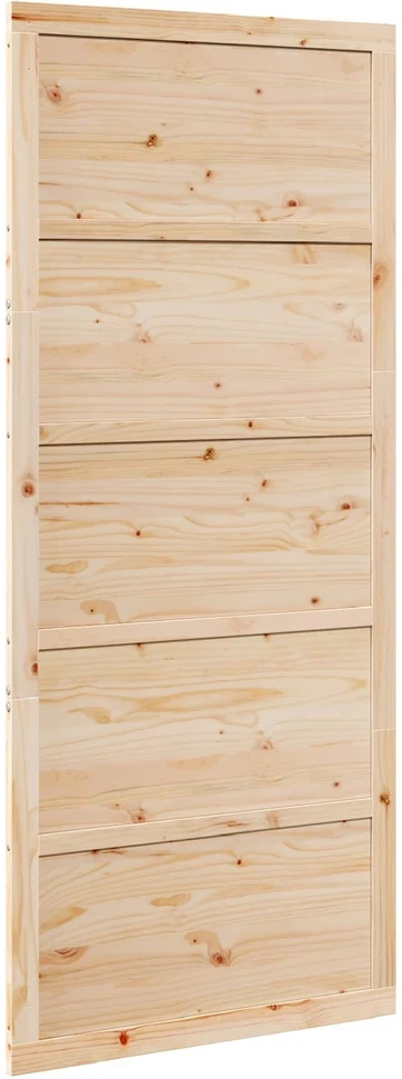 Tvarto durys 100 x 2,5 x 208 cm Pušies medienos masyvas