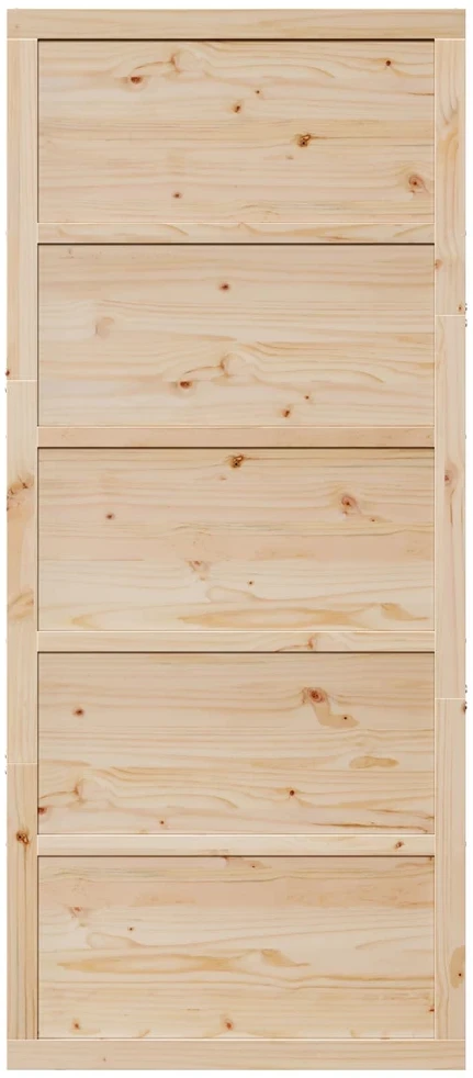 Tvarto durys 100 x 2,5 x 208 cm Pušies medienos masyvas