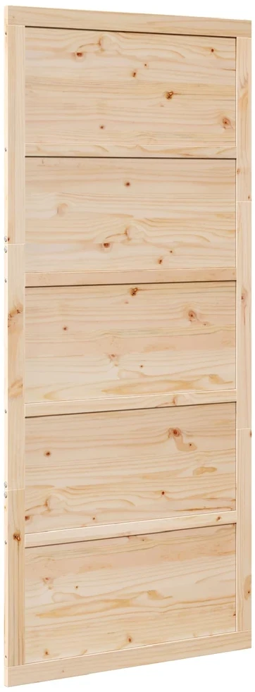 Tvarto durys 100 x 2,5 x 208 cm Pušies medienos masyvas