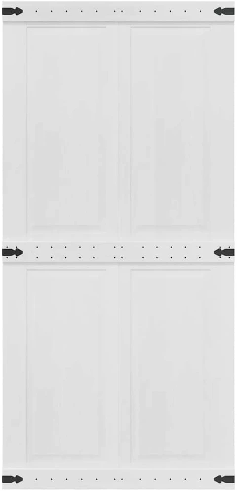 Tvarto durys CORONA 100 x 210 cm Pušies medienos masyvas Balta