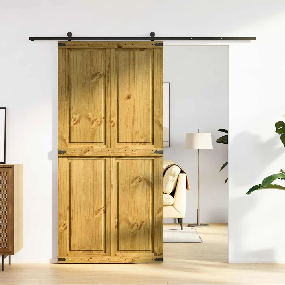 Tvarto durys CORONA 100 x 210 cm Pušies medienos masyvas