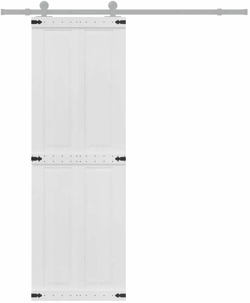 Tvarto durys CORONA 70 x 210 cm Pušies medienos masyvas Balta