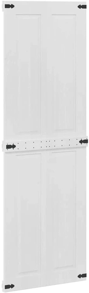 Tvarto durys CORONA 70 x 210 cm Pušies medienos masyvas Balta