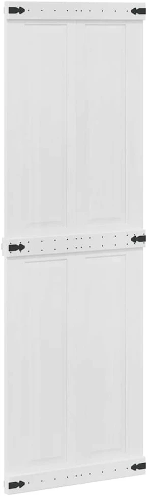 Tvarto durys CORONA 70 x 210 cm Pušies medienos masyvas Balta
